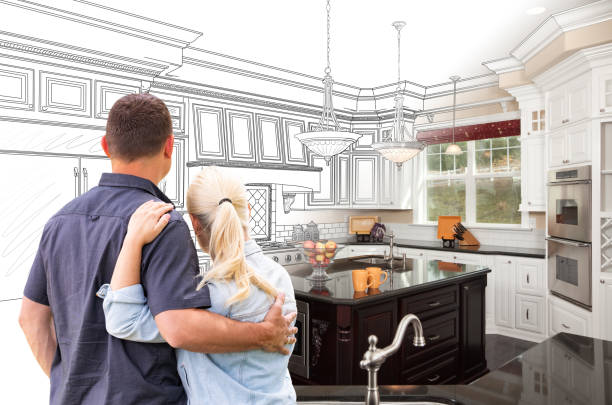 Custom kitchen cabinets installed in a Adamstown home